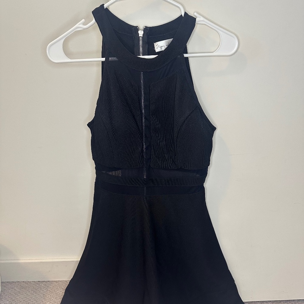 Honey and Rosie Mini Black Formal Dress